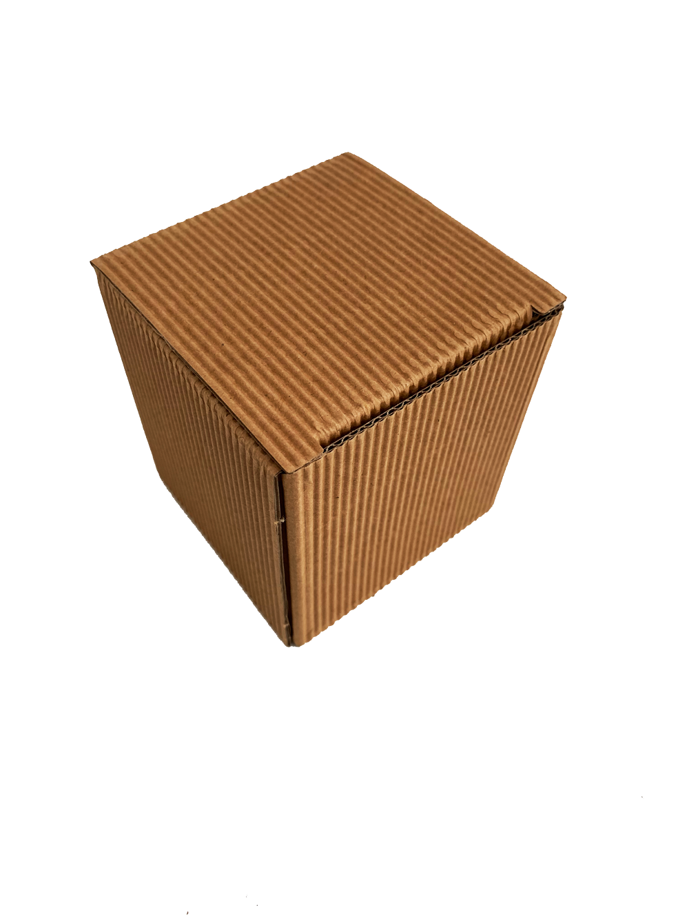 Schöner Geschenkkarton aus braunem Karton. Durch die geriffelte Struktur sehr stabil. Ideal für 53ml Marmeladengläser.